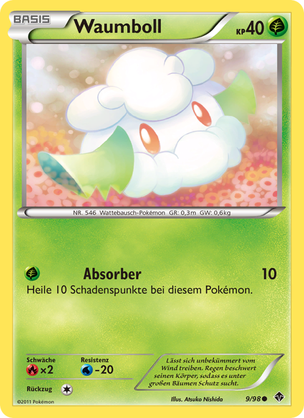 Waumboll 9 — Emerging Powers (German Pokémon TCG card)