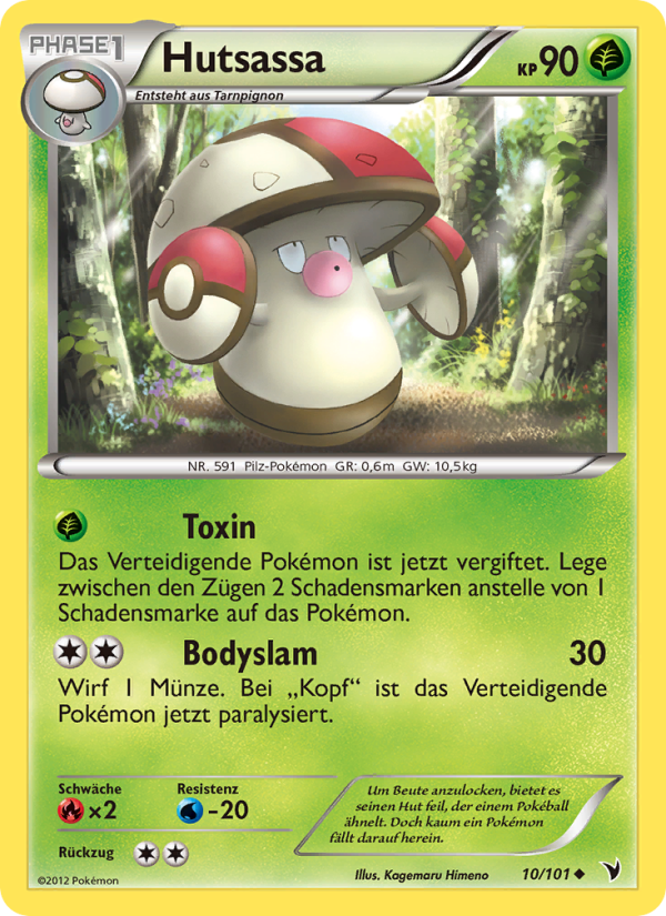 Hutsassa 10 — Noble Victories (German Pokémon TCG card)