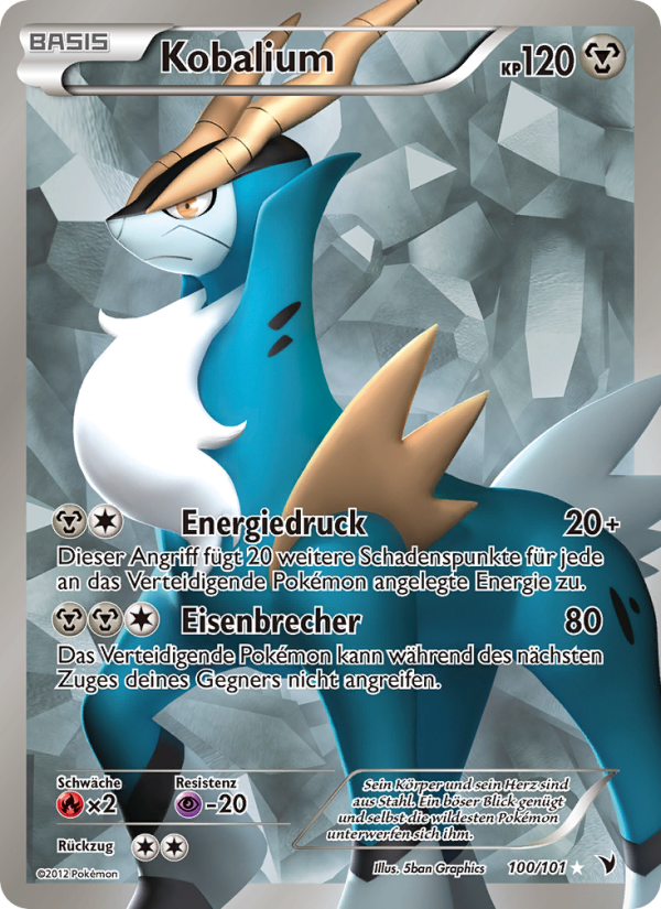 Kobalium 100 — Noble Victories (German Pokémon TCG card)