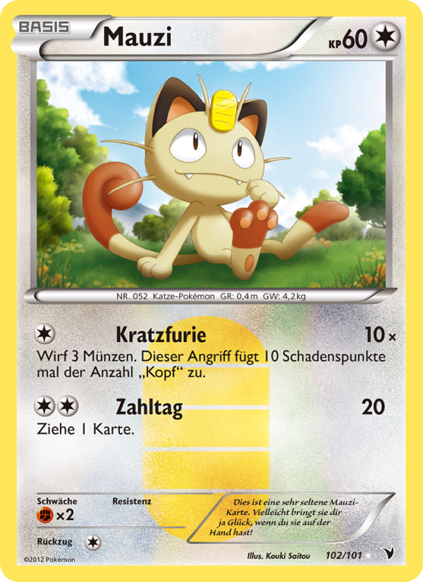 Mauzi 102 — Noble Victories (German Pokémon TCG card)
