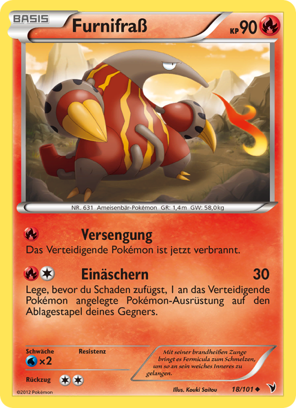 Furnifraß 18 — Noble Victories (German Pokémon TCG card)