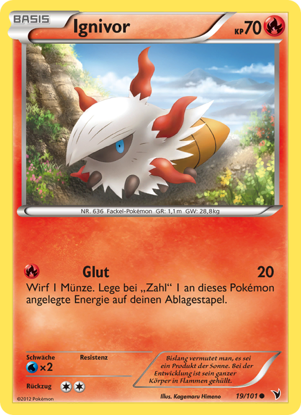 Ignivor 19 — Noble Victories (German Pokémon TCG card)