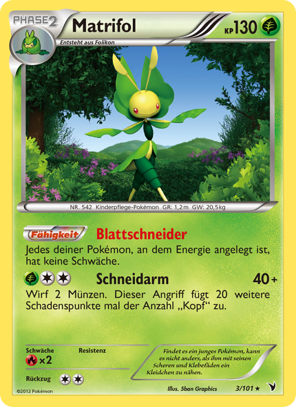 Matrifol 3 — Noble Victories (German Pokémon TCG card)