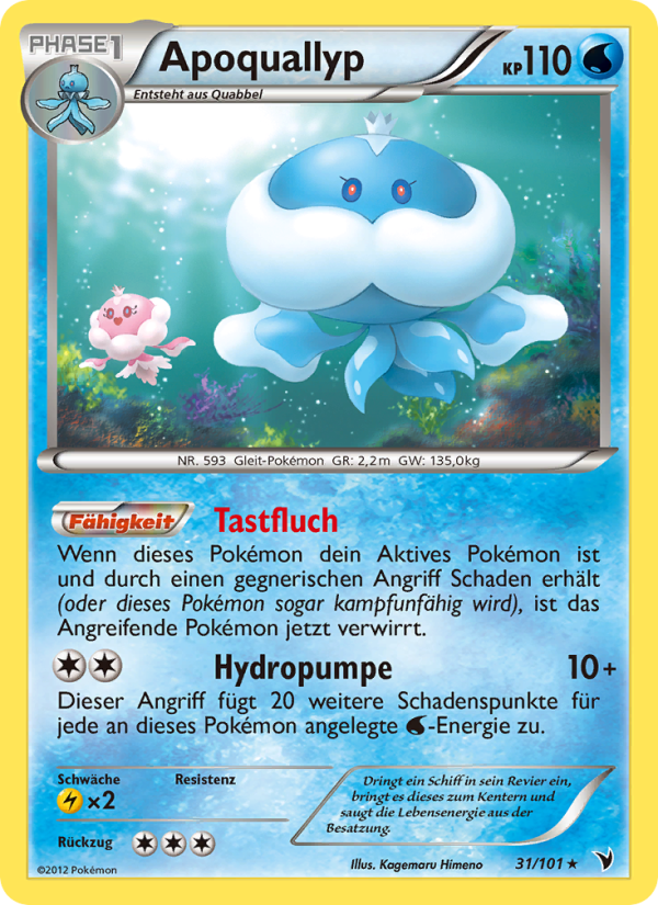 Apoquallyp 31 — Noble Victories (German Pokémon TCG card)