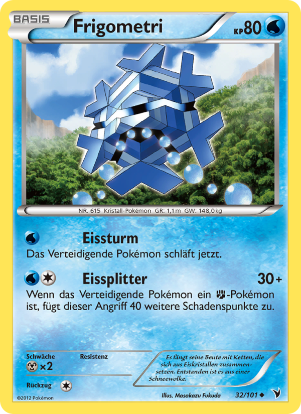 Frigometri 32 — Noble Victories (German Pokémon TCG card)