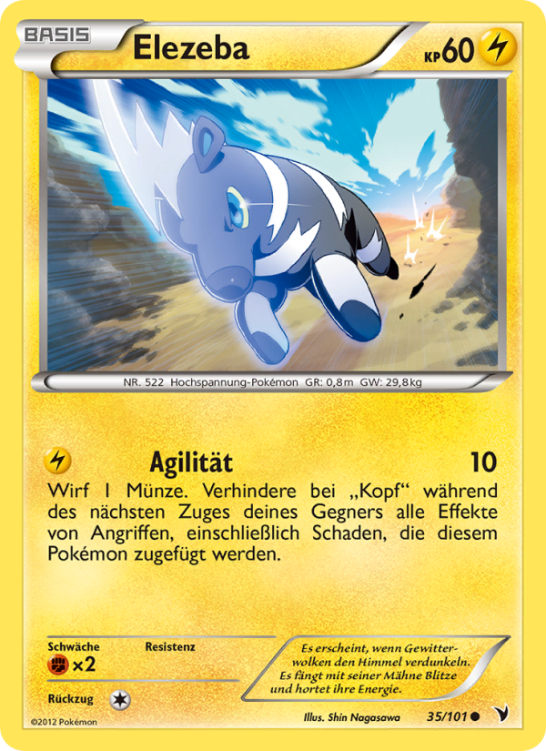 Elezeba 35 — Noble Victories (German Pokémon TCG card)