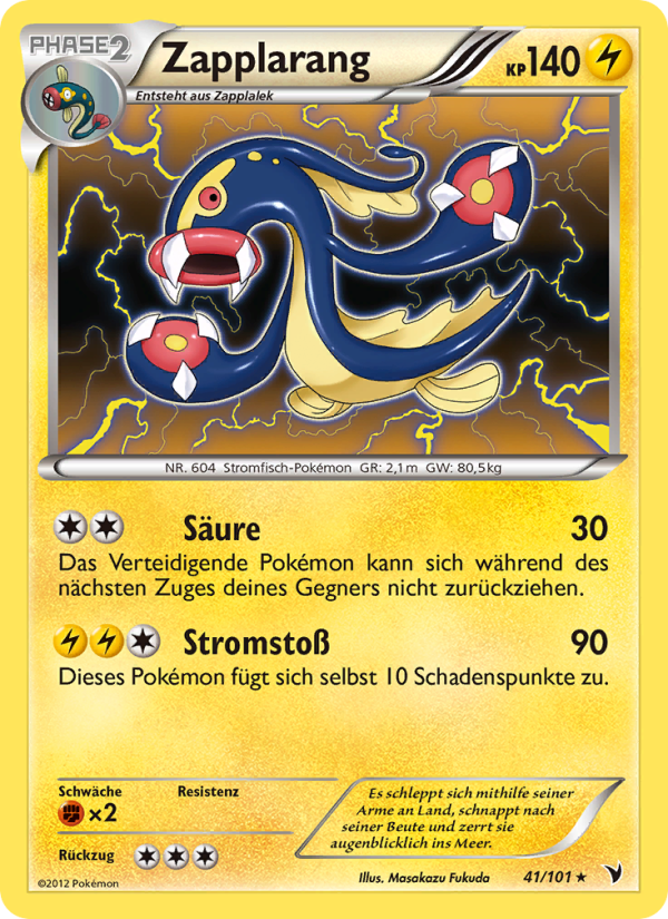 Zapplarang 41 — Noble Victories (German Pokémon TCG card)
