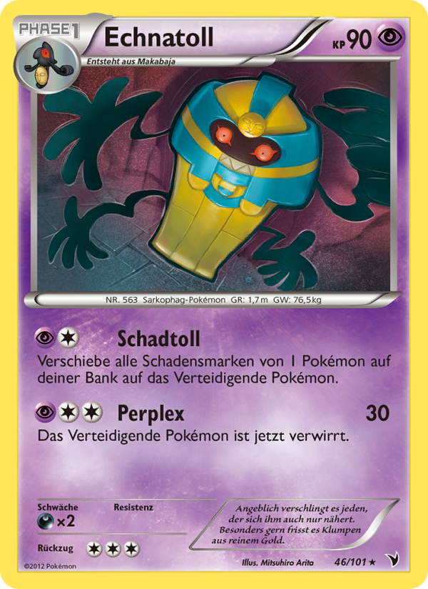 Echnatoll 46 — Noble Victories (German Pokémon TCG card)