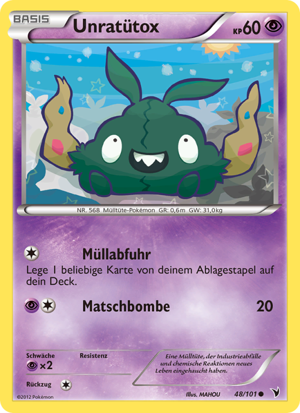 Unratütox 48 — Noble Victories (German Pokémon TCG card)