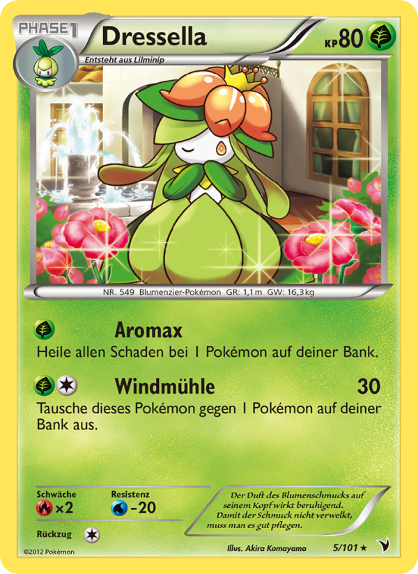 Dressella 5 — Noble Victories (German Pokémon TCG card)