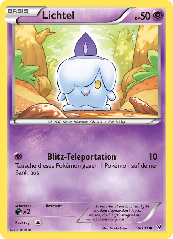 Lichtel 58 — Noble Victories (German Pokémon TCG card)