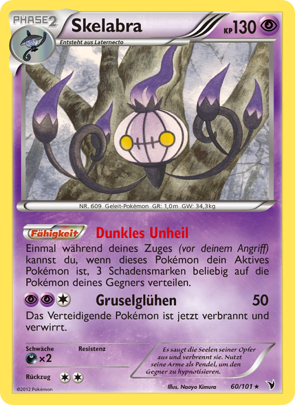 Skelabra 60 — Noble Victories (German Pokémon TCG card)