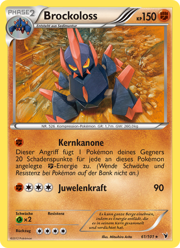 Brockoloss 61 — Noble Victories (German Pokémon TCG card)
