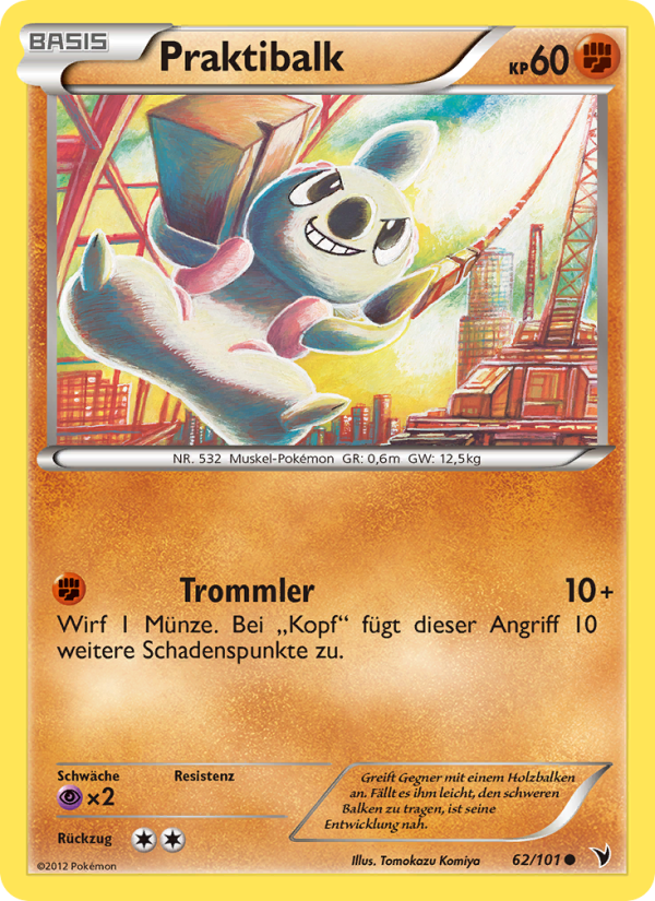 Praktibalk 62 — Noble Victories (German Pokémon TCG card)