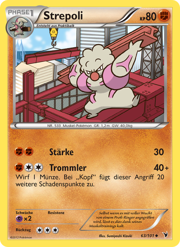 Strepoli 63 — Noble Victories (German Pokémon TCG card)