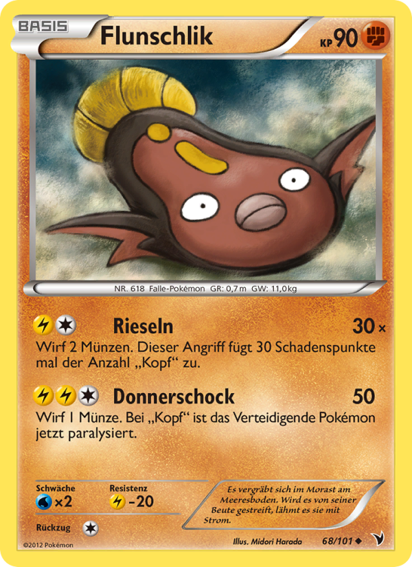Flunschlik 68 — Noble Victories (German Pokémon TCG card)
