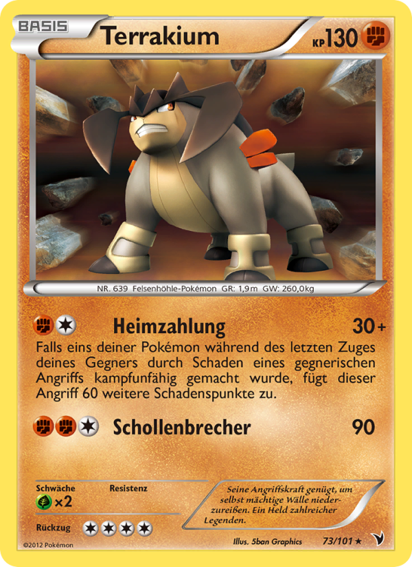 Terrakium 73 — Noble Victories (German Pokémon TCG card)