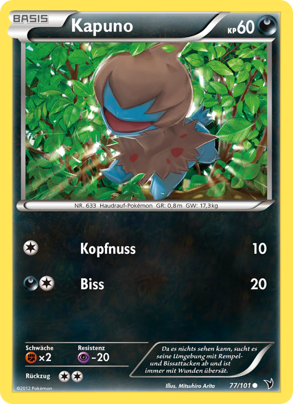 Kapuno 77 — Noble Victories (German Pokémon TCG card)