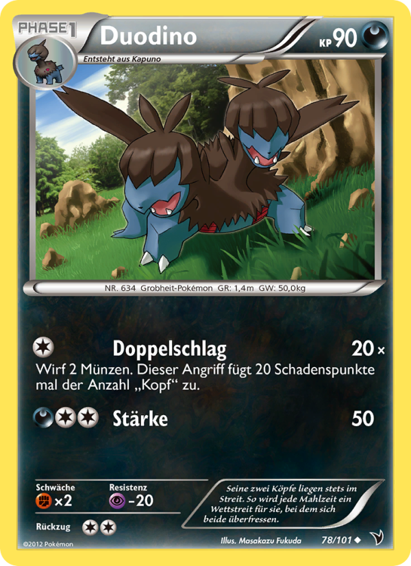 Duodino 78 — Noble Victories (German Pokémon TCG card)