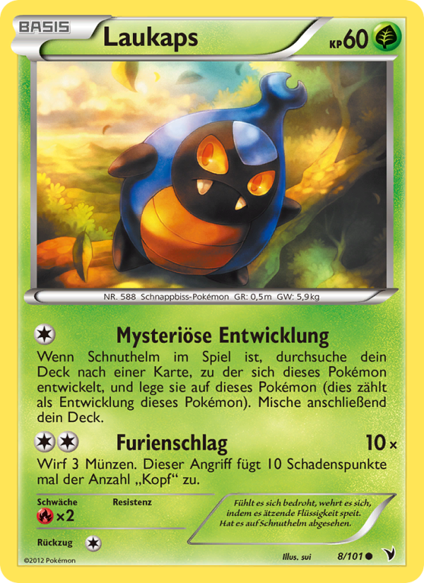 Laukaps 8 — Noble Victories (German Pokémon TCG card)