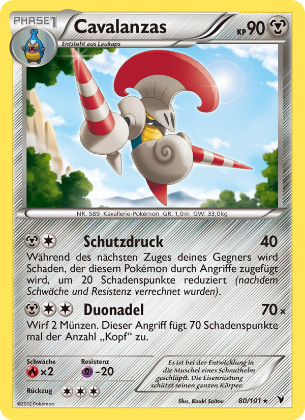 Cavalanzas 80 — Noble Victories (German Pokémon TCG card)
