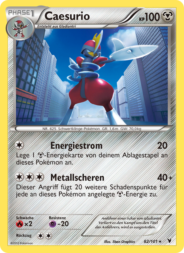 Caesurio 82 — Noble Victories (German Pokémon TCG card)
