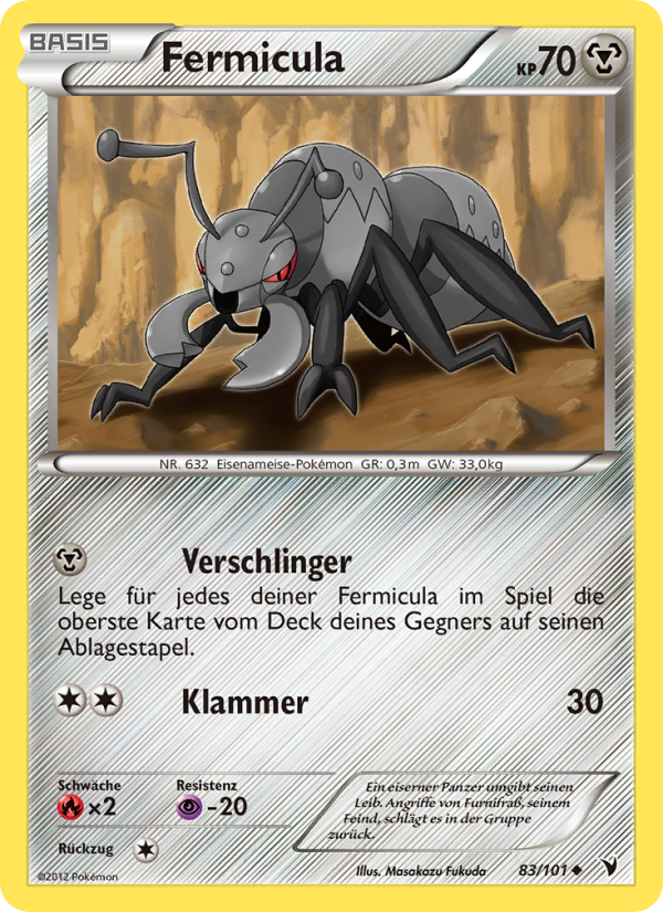 Fermicula 83 — Noble Victories (German Pokémon TCG card)
