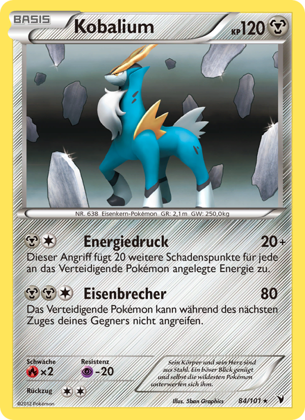 Kobalium 84 — Noble Victories (German Pokémon TCG card)