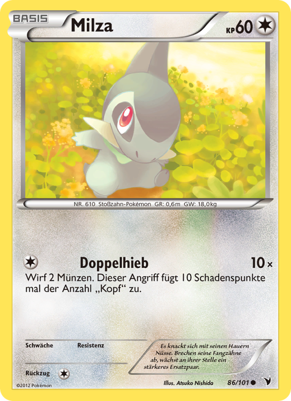 Milza 86 — Noble Victories (German Pokémon TCG card)