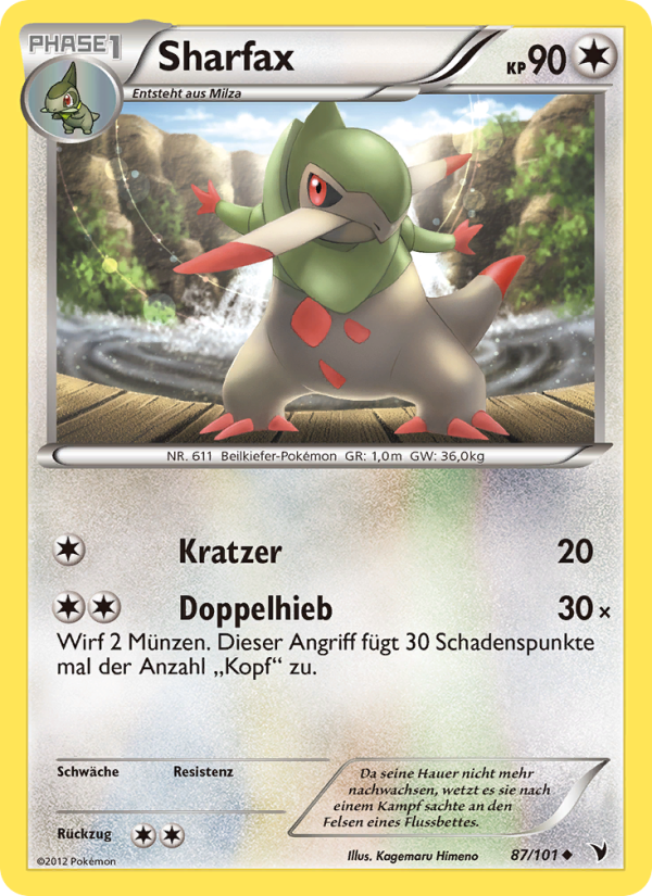 Sharfax 87 — Noble Victories (German Pokémon TCG card)