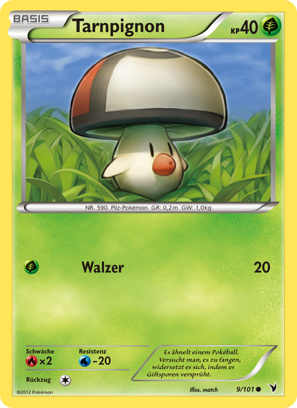 Tarnpignon 9 — Noble Victories (German Pokémon TCG card)