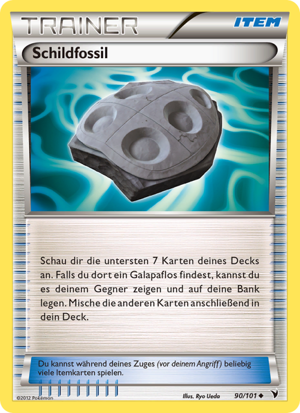 Schildfossil 90 — Noble Victories (German Pokémon TCG card)