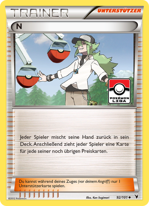 N 92 — Noble Victories (German Pokémon TCG card)