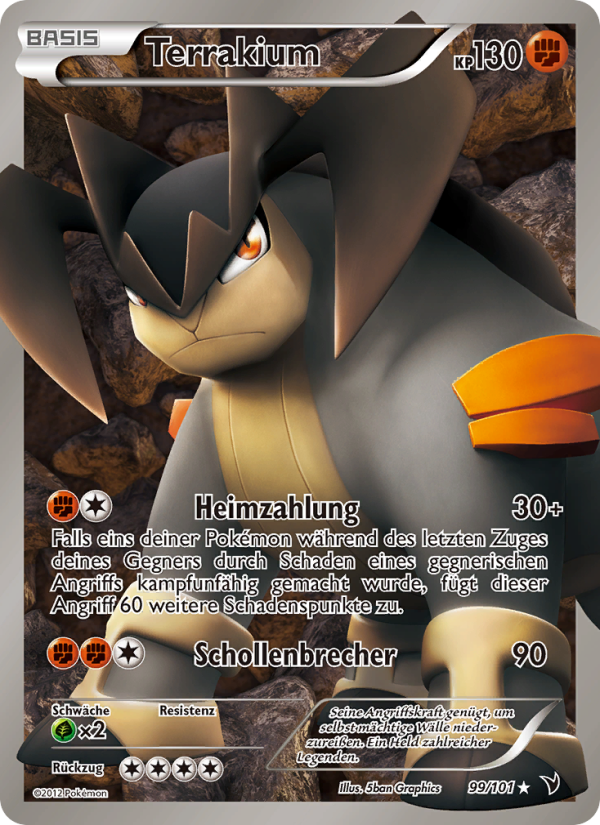 Terrakium 99 — Noble Victories (German Pokémon TCG card)