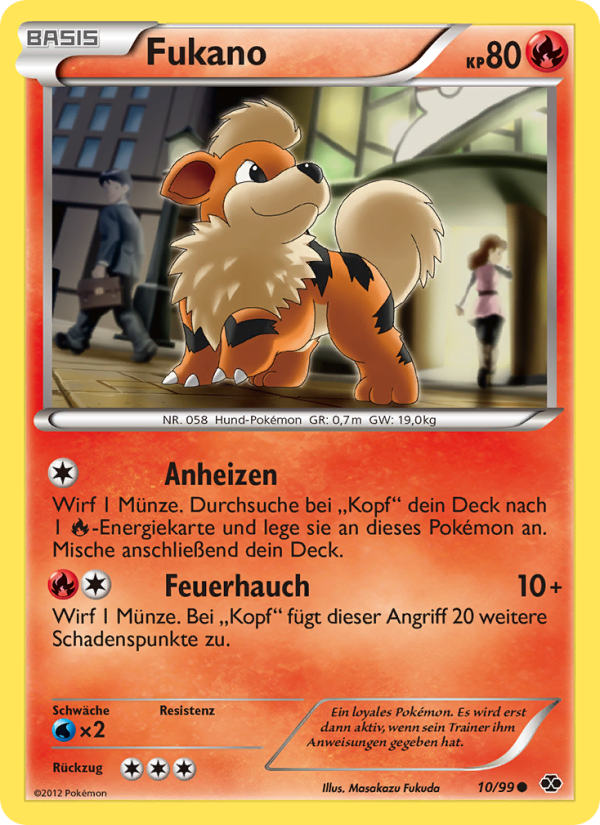 Fukano 10 — Next Destinies (German Pokémon TCG card)