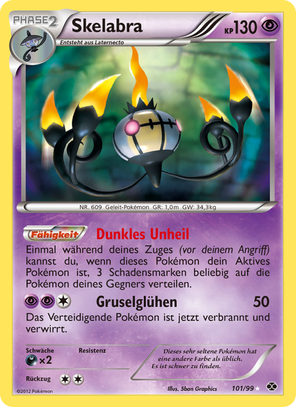 Skelabra 101 — Next Destinies (German Pokémon TCG card)