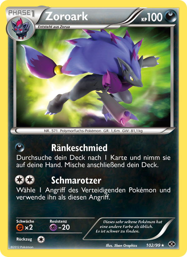 Zoroark 102 — Next Destinies (German Pokémon TCG card)