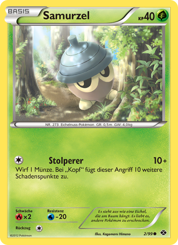Samurzel 2 — Next Destinies (German Pokémon TCG card)