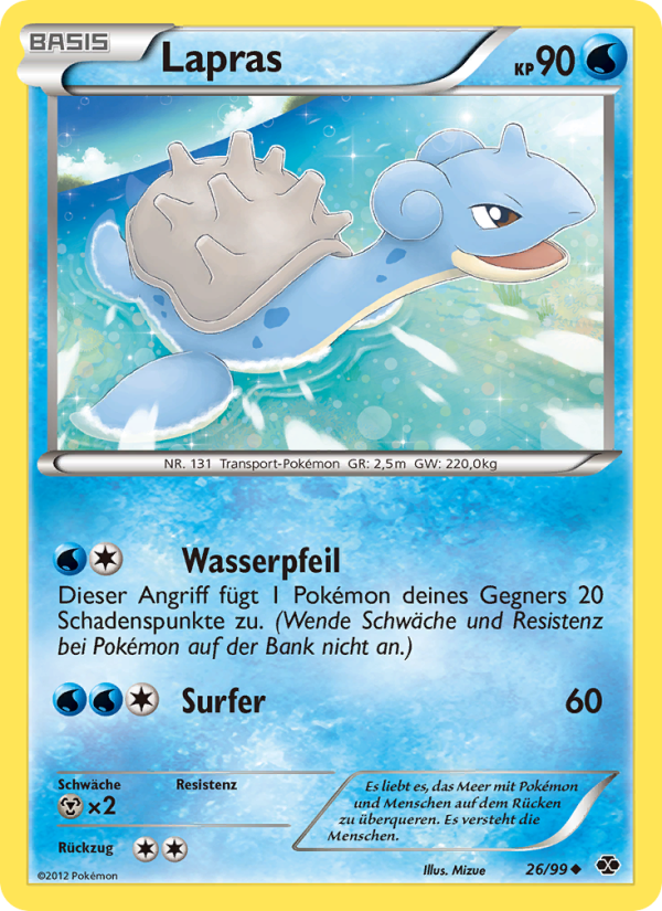 Lapras 26 — Next Destinies (German Pokémon TCG card)