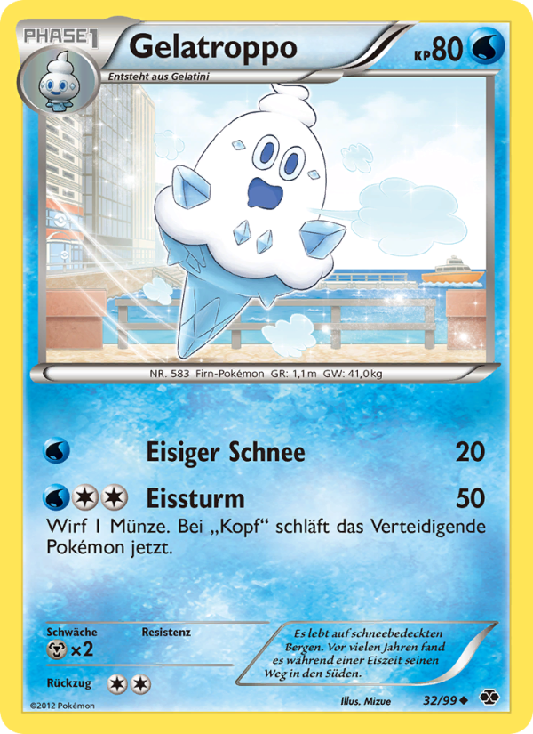 Gelatroppo 32 — Next Destinies (German Pokémon TCG card)