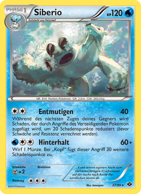 Siberio 37 — Next Destinies (German Pokémon TCG card)
