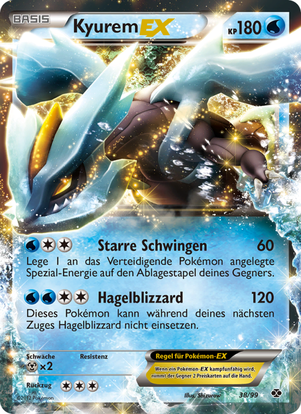 Kyurem-EX 38 — Next Destinies (German Pokémon TCG card)