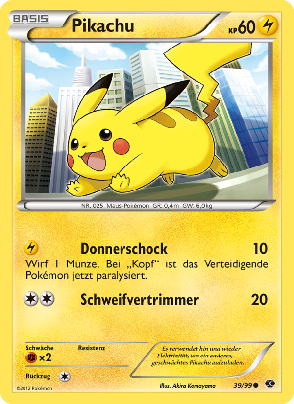 Pikachu 39 — Next Destinies (German Pokémon TCG card)