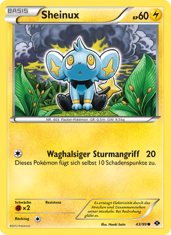 Sheinux 43 — Next Destinies (German Pokémon TCG card)