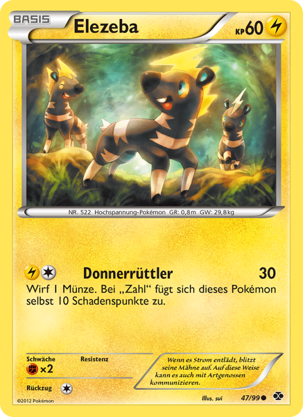 Elezeba 47 — Next Destinies (German Pokémon TCG card)