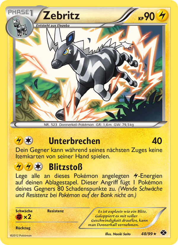 Zebritz 48 — Next Destinies (German Pokémon TCG card)