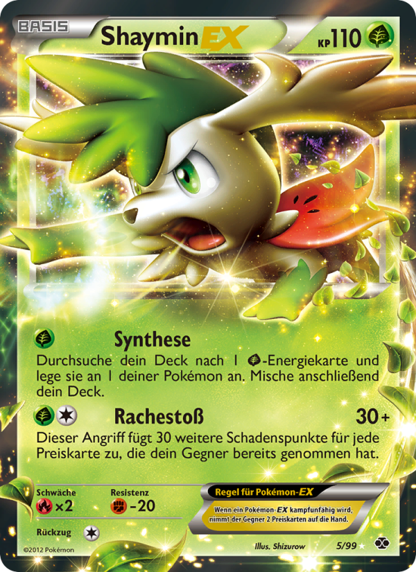 Shaymin-EX 5 — Next Destinies (German Pokémon TCG card)
