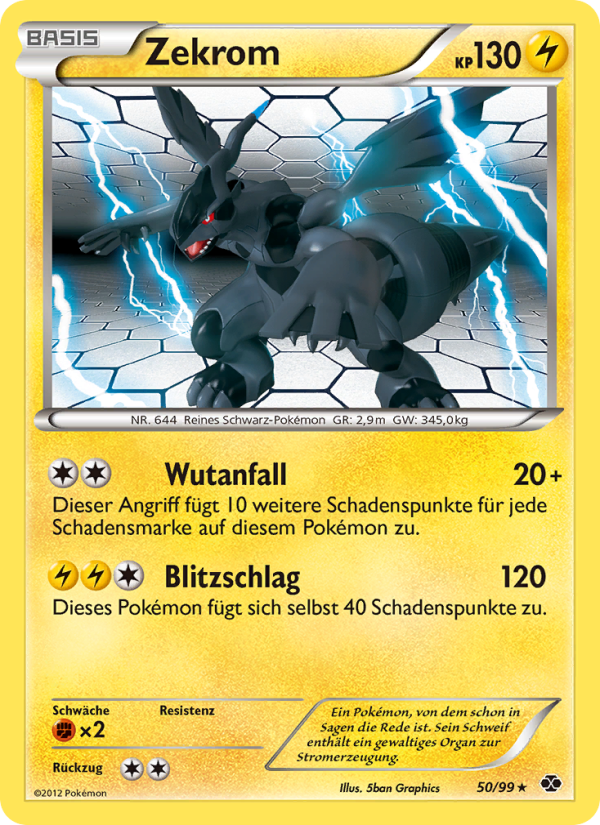 Zekrom 50 — Next Destinies (German Pokémon TCG card)