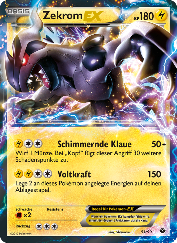 Zekrom-EX 51 — Next Destinies (German Pokémon TCG card)