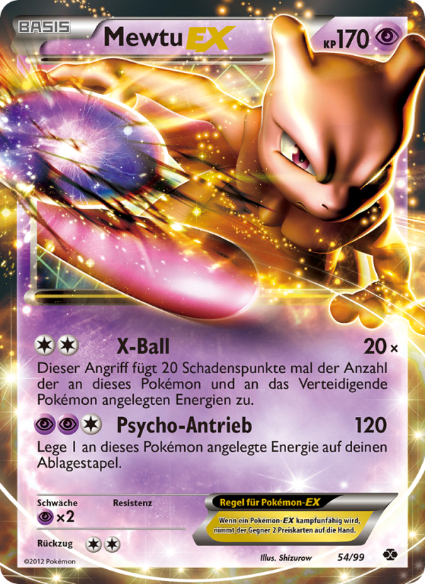 Mewtu-EX 54 — Next Destinies (German Pokémon TCG card)